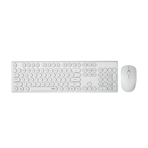 Rapoo Wireless Keyboard And Mouse Combo X260 Round Keys White BROOT COMPUSOFT LLP JAIPUR