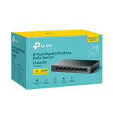 TP-Link LS108GP 8-Port Gigabit Desktop Ethernet Switch with 8-Port