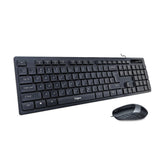 Fingers Cheesy  Wired Keyboard and Mouse Combo Black
