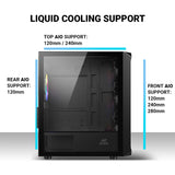 Ant Esports Gaming Cabinet 205 Mini 6F Black