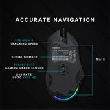 Rapoo  VPRO VT30 Optical Gaming Mouse, Featuring Pixart PMW 3327 Gaming Grade Black