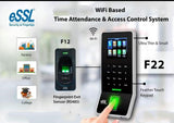 Essl F22 WiFi Enabled Fingerprint Time Attendance Machine with Access Control Feature, Lifetime Desktop Software, 3000 Users, 1 Lac Log, Cloud, Android App, Weigand Support