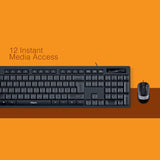 Fingers Cheesy  Wired Keyboard and Mouse Combo Black