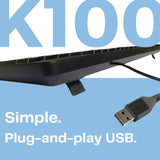 Hp Keyboard Wired K100