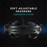 Rapoo VH710 Gaming Headphone Virtual 7.1 Channel Customized Drive ENC Noise Reduction Microphone 50mm Unit RGB Light Wired Control - Black