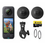 Insta 360 X4 Motorcycle Kit - 8K Waterproof 360 Action Digital Camera Black