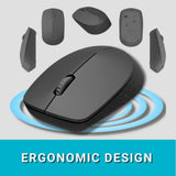 Rapoo M100 Ultra Silent Wireless Bluetooth Mouse Dark Grey