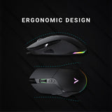 Rapoo  VPRO VT30 Optical Gaming Mouse, Featuring Pixart PMW 3327 Gaming Grade Black