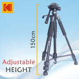 Kodak Tripod T210 150cm Three Way Pan Movement For Camera Includes Mobile Attachment