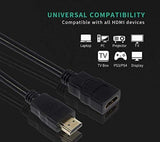 Nextech Nc91s  High-Speed HDMI Male to HDMI Female Cable Compatiable with TV, monitor, projector or other HDMI compatible devices