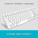 Rapoo Wireless Bluetooth Keyboard And Mouse Combo  X1800S  White