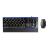 Rapoo NX2000 Wired Optical Mouse & Keyboard Combo Black
