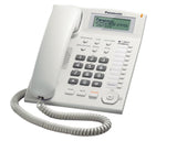 Panasonic Single Line KX-TS880MX Corded Landline Phone White