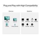 TP-Link UA430C USB 3.0 Type-C to SD & microSD Card Reader Dual Slot UHS-I 200MB/s 2TB Support