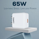 Tempt 65W SuperVooc oneplus Fast Charger with Type-C Cable