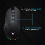 Rapoo  VPRO VT30 Optical Gaming Mouse, Featuring Pixart PMW 3327 Gaming Grade Black