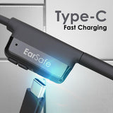 NG EarSafe Comm  Open Ear Air Conduction Headphones with Mic & Noise Cancelling Boom Mic  Mute Button  17+ Hrs Battery  Type-C Fast Charging  Open Ear Headphones for Work & Calls