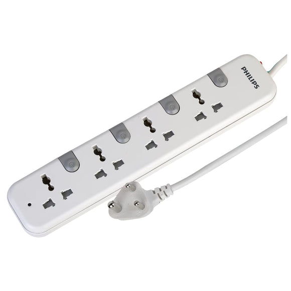 Philips Extension Cord 4 Socket 4 Switch CHP3441W
