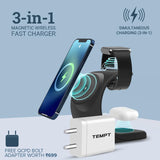 Tempt Arc Wireless All-in-one Charger with Smart IC Protection and Foreign Object Detection Magnetic Charger BROOT COMPUSOFT LLP JAIPUR