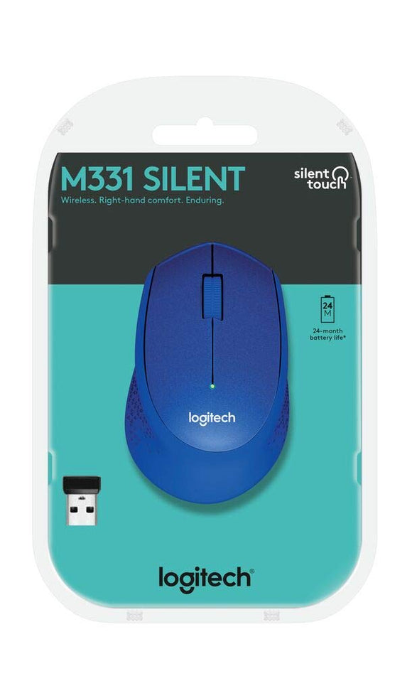 Logitech M331 Silent Plus Wireless Bluetooth Mouse Blue BROOT COMPUSOFT LLP JAIPUR 