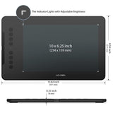 XP-Pen Deco01 V3 Digital Graphics Drawing Pen Tablet 10" x 6.25", 16384 Levels
