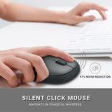 Rapoo RAPOO M650 Bluetooth Multi-Device Silent Mouse, Dual Mode Bluetooth + 2.4G Wireless Dark Grey