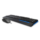 Rapoo NX2000 Wired Optical Mouse & Keyboard Combo Black