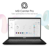MSI Modern 15 Laptop B12MO-1008IN 12th Gen Intel Core i3 Processor/8GB RAM/512GB SSD/Win11/Microsoft Office 2021/Intel Iris Xe Graphics/Screen Inch 15.6/Classic Black