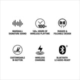 Marshall Major V Wireless On Ear Headphones, Black