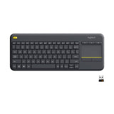 Logitech K400 Plus Wireless Touch Keyboard  Black