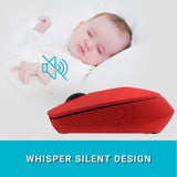 Rapoo M100 Ultra Silent Wireless Bluetooth Mouse Red