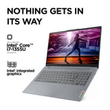 Lenovo IdeaPad Slim 3 Laptop 83ER00KSIN  12th Gen Intel Core i3 Processor/16GB RAM/512GB SSD/Win11/‎Intel HD Graphics Card/‎‎Microsoft Office Home 2024/Screen Inch 15.6/ Arctic Grey