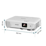 Epson EB W53 WXGA 4000 Lumens HDMI Home Cinema Projector