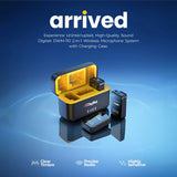 Digitek DWM-110 2-in-1 Wireless Microphone System with 2.4GHz RF, 50m Range, 8Hr Run Time, Plug & Play