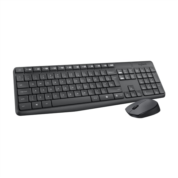 Logitech MK235 Wireless Keyboard and Mouse Combo Black