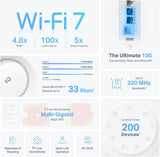 TP-Link BE33000 Deco BE95 Quad-Band Whole Home Mesh WiFi 7 System - 2 Pack