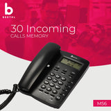 Beetel M56 Caller ID Corded Landline Phone with 16 Digit LCD Display
