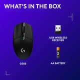 Logitech G305 Lightspeed Wireless Gaming Mouse - Black