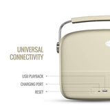 Saregama Carvaan Portable Wireless Speaker with USB FM Bluetooth & 5000 Pre Installed Songs - Porcelain White