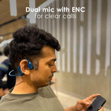 NG EarSafe Pro Open Ear Bone Conduction Headphones Blue