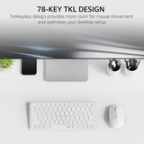 Rapoo 9010M Multi-Device Keyboard and Mouse Combo Bluetooth 5.0/4.0 White