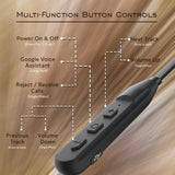 Tempt Rush X Neckband with 20 Hours Bluetooth Black