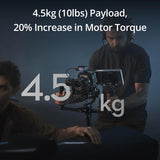 DJI RS 4 Pro, 3-Axis Gimbal Stabilizer for DSLR & Cinema Cameras