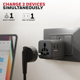 Honeywell International Universal Travel Adapter 12W Black HC00062