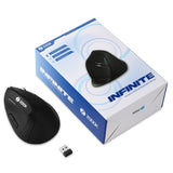 Zoook Infinite Vertical Mouse,6 Buttons,Ergonomic High Precision Sensor Black