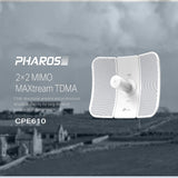 TP-Link CPE610 High Power Outdoor CPE Access Point, 5GHz 300Mbps, 802.11N A, Dual-Polarized 23dBi Directional Antenna, Passive POE,White