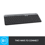 Logitech K580 Slim Multi-Device Wireless Keyboard – Bluetooth Receiver Graphite