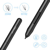 XP-Pen Star03 V2 8192 Levels of Pressure Sensitivity, Battery-Free Stylus, 8 Shortcut Keys