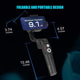 MOZA Mini-S Essential 3-Axis Gimbal for Mobile Advanced Shooting Modes, Black