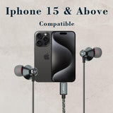 Tempt Zen-C Type-C Wired Earphones with Mic Black